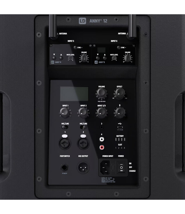 LD systems ANNY12 HBH2 accu speaker met headset/bodypack en draadloze microfoon