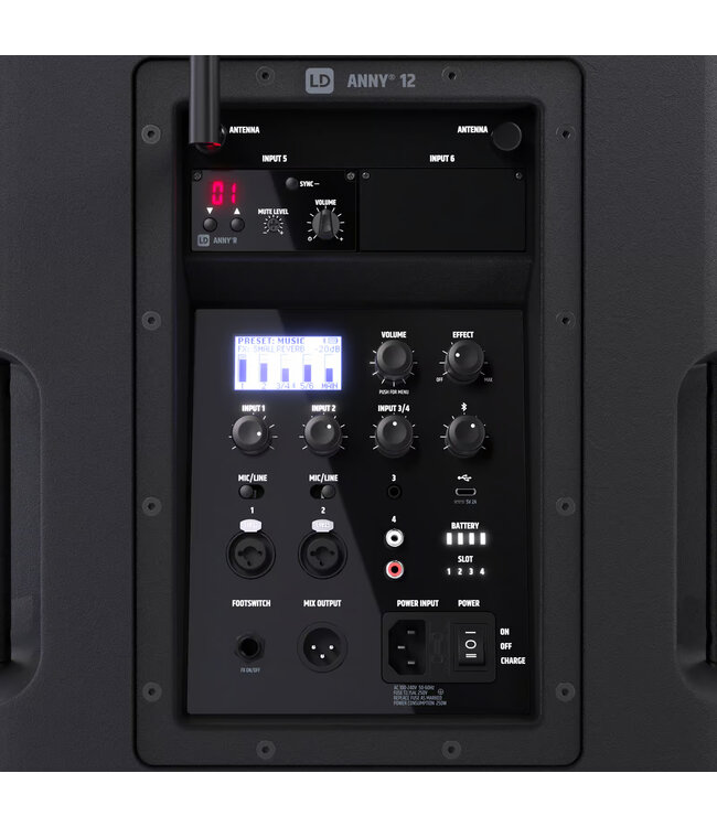 LD systems ANNY 12 HHD accu speaker met draadloze microfoon