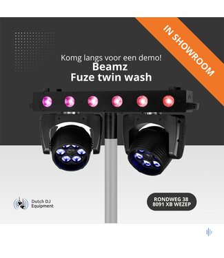 Beamz Fuze Twin led wash movinghead Bar