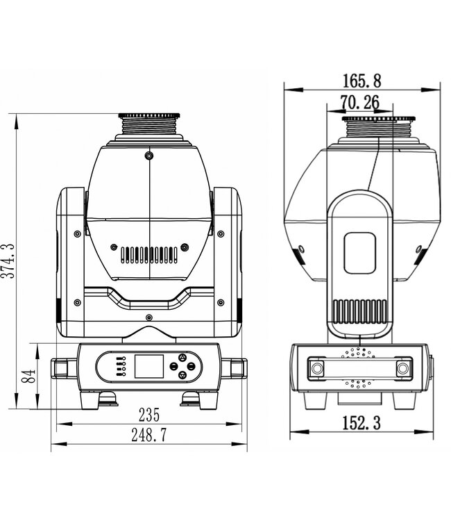 JB systems Explorer spot movinghead 120 watt