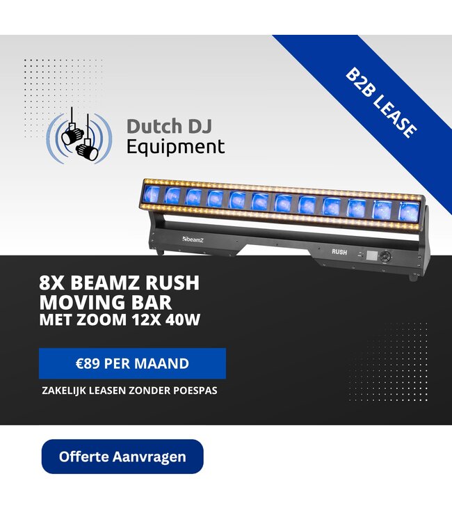 Beamz Rush Moving Bar met Zoom 12x 40W