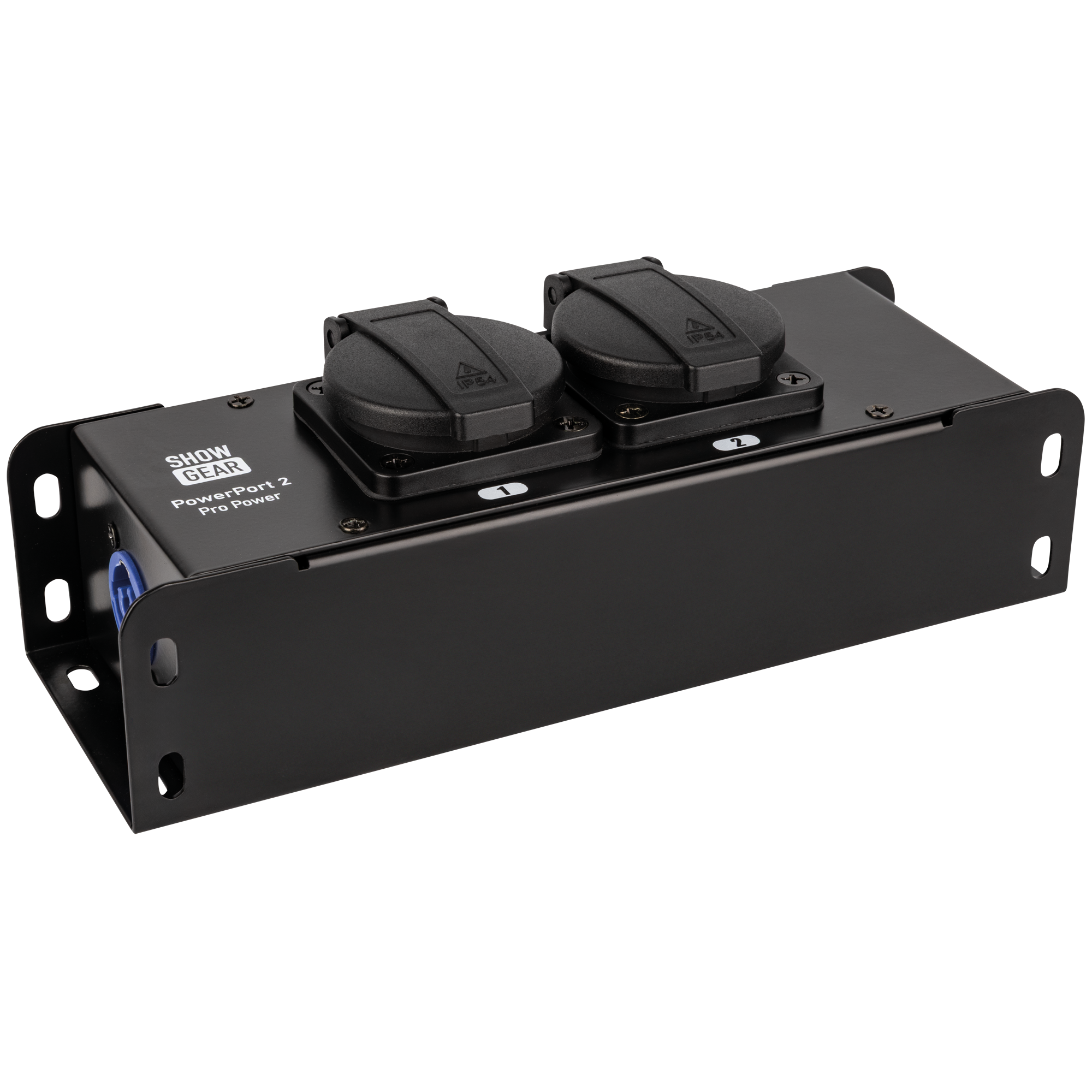 Showgear Powerport 2 - 2xSchuko + powercon in/out