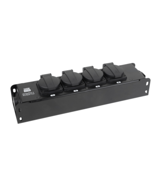 Showgear Powerport 4 pro - 4x Schuko met powercon true in/out