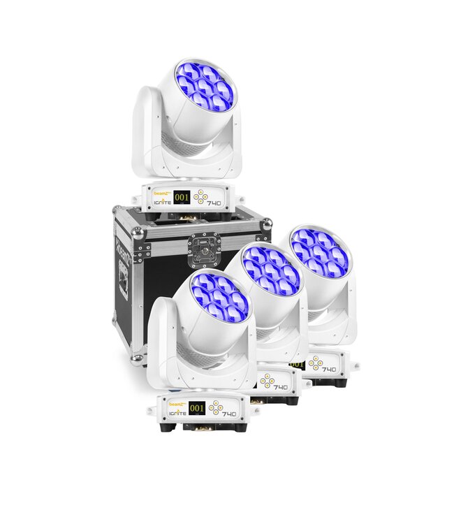 Beamz Ignite740 set met flightcase