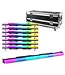 Beamz set van 8x LCB300 led pixel barren met flightcase