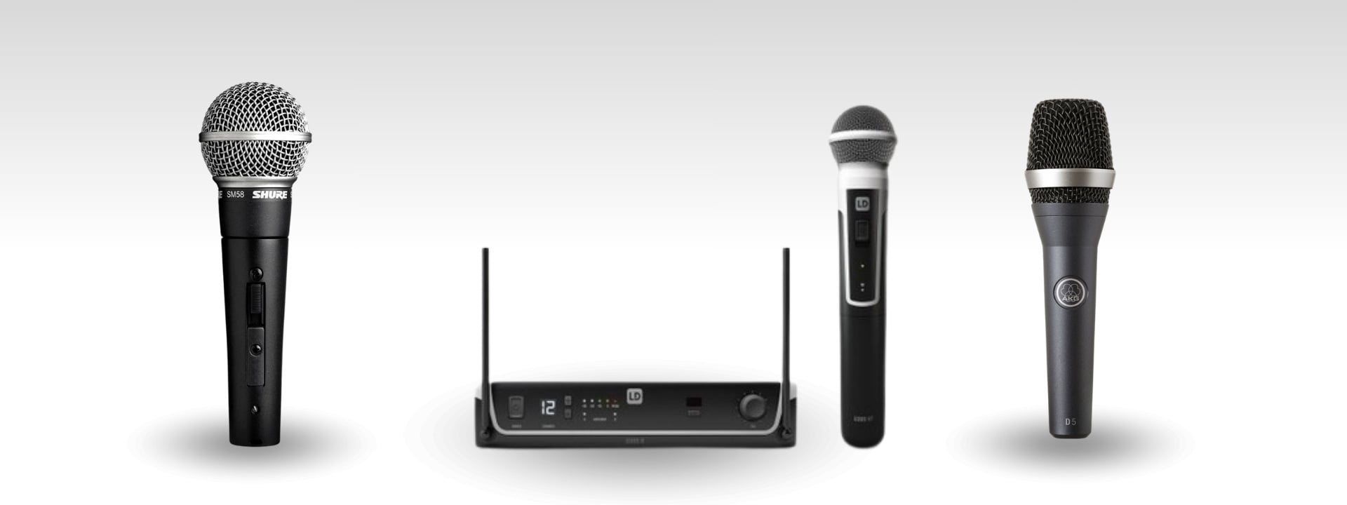 Shure SM58, AKG D5 & LD Systems U300 - de beste DJ microfoon