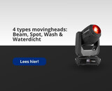 De 4 types movingheads uitgelegd: Beam, Spot, Wash en Waterdicht
