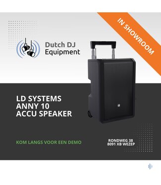 LD Systems ANNY® 10 accu speaker met blueooth met mixer