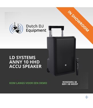 LD Systems ANNY® 10 HHD accu speaker met bluetooth en mixer