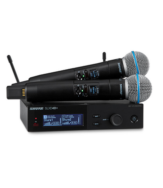 Shure SLXD24D+E Beta58 dual draadloos microfoon systeem