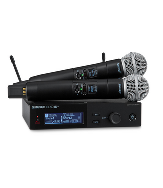Shure SLXD24D+E/58 dual draadloos microfoon systeem