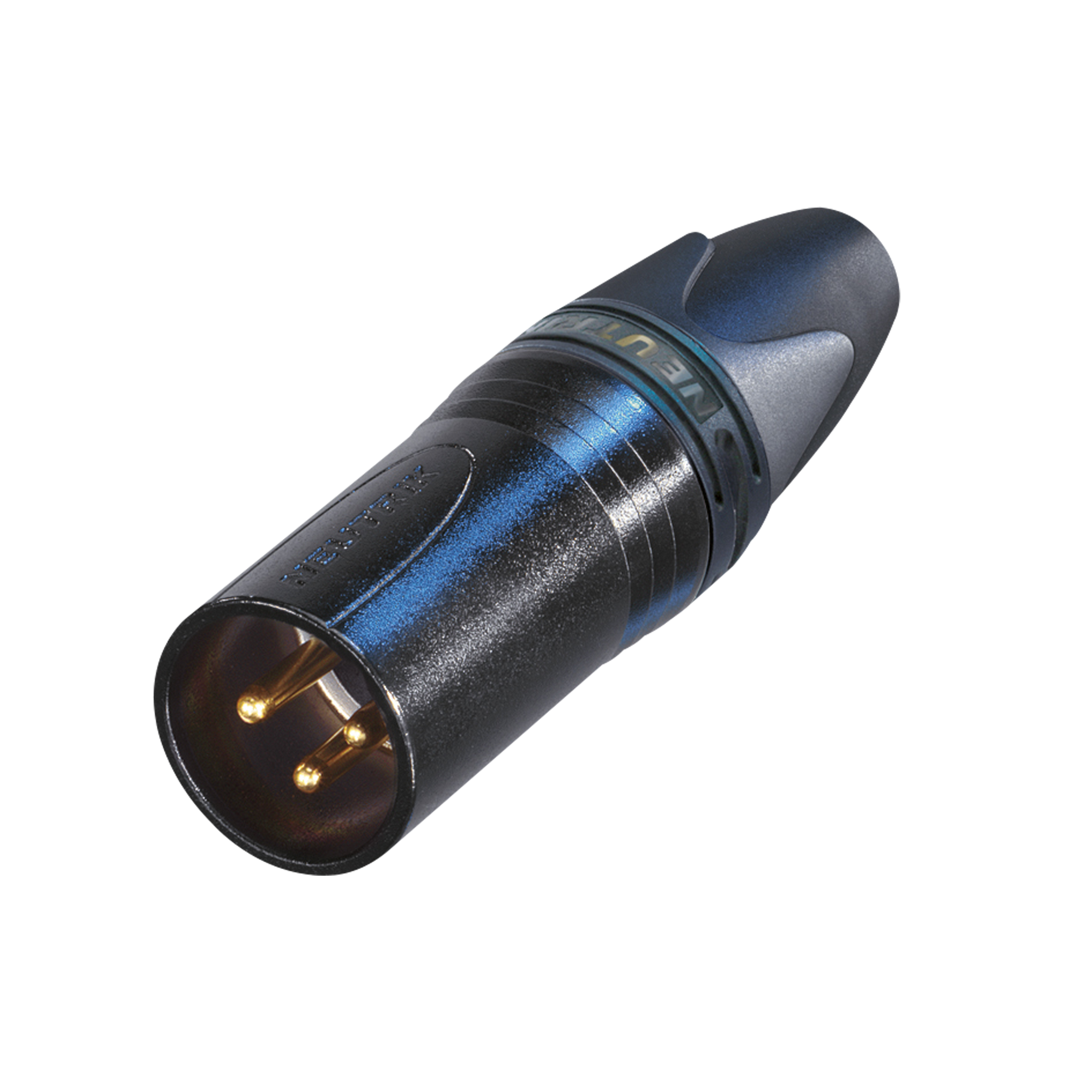 Neutrik XLR 3P male zwarte behuizing