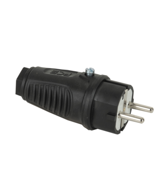 PCE Rubber Schuko Connector Male