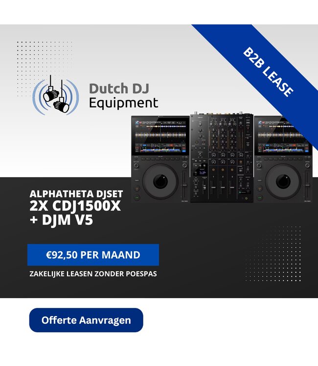 AlphaTheta CDJ-1500X - Compacte DJ-multiplayer met 3000X-touchscreen