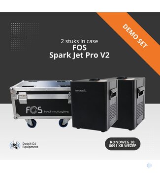 FOS 2x Spark Jet Pro V2 koudvuur in case