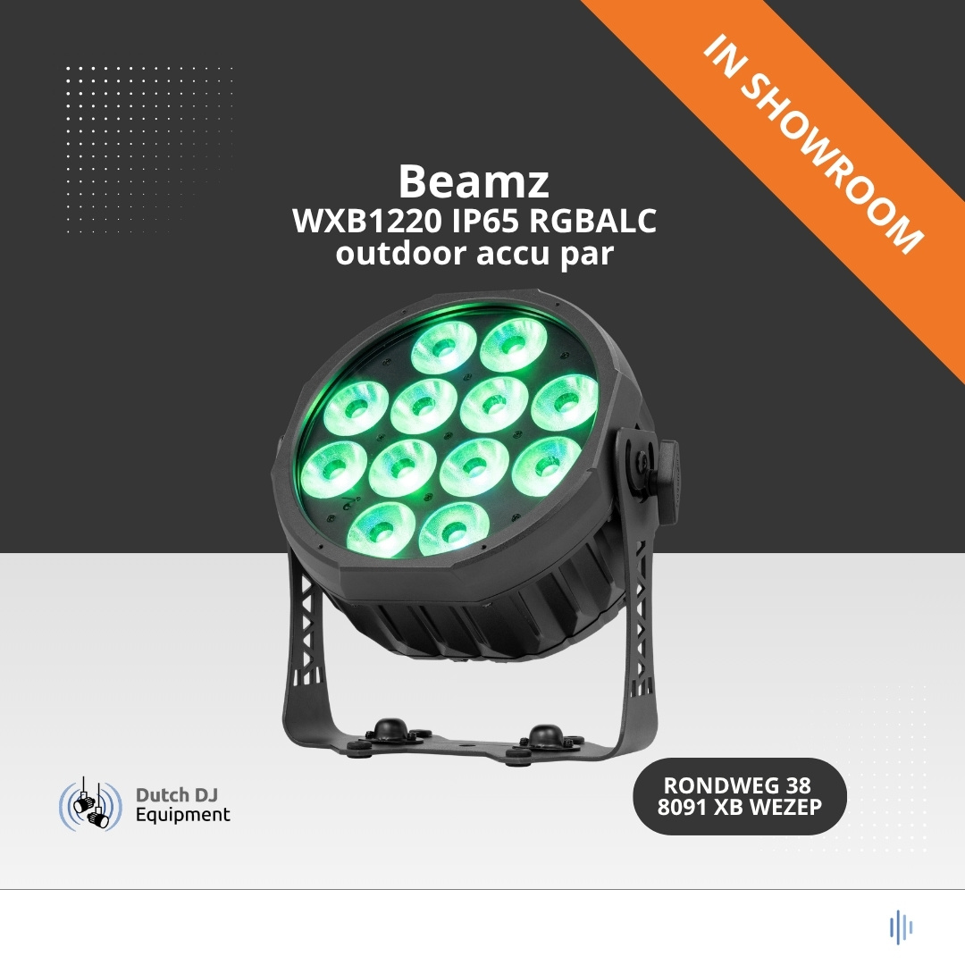 Beamz WXB1220 IP65 RGBALC outdoor accu par