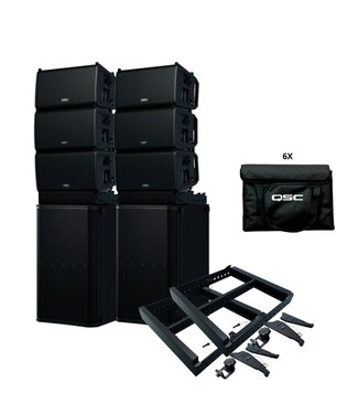 QSC LS218 met LA112 line-array geluidsset