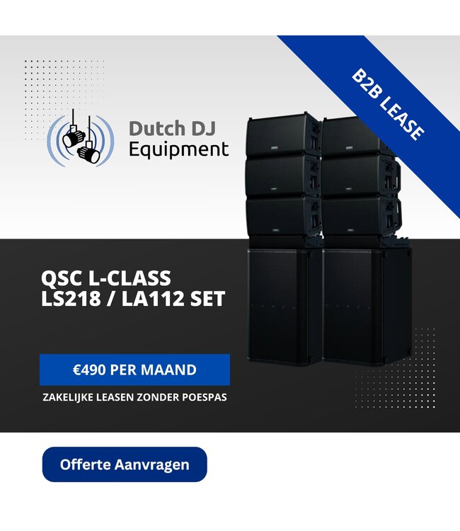 QSC LS218 met LA112 line-array geluidsset