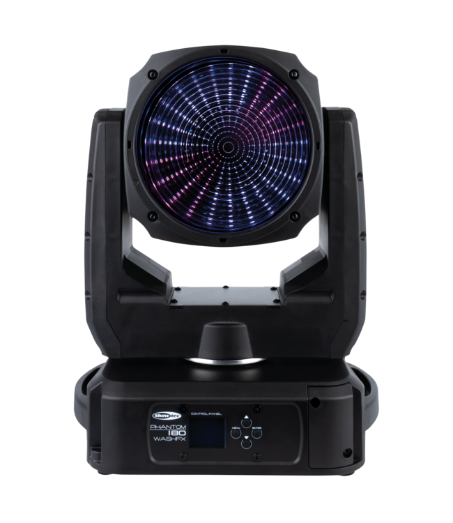 Showtec Phantom 180 WashFX RGBL LED-wash moving head met pixeleffecten