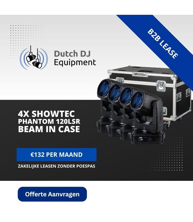 Showtec Phantom 120LSR Beam IP65 movinghead met 120 W Laserlichtbron