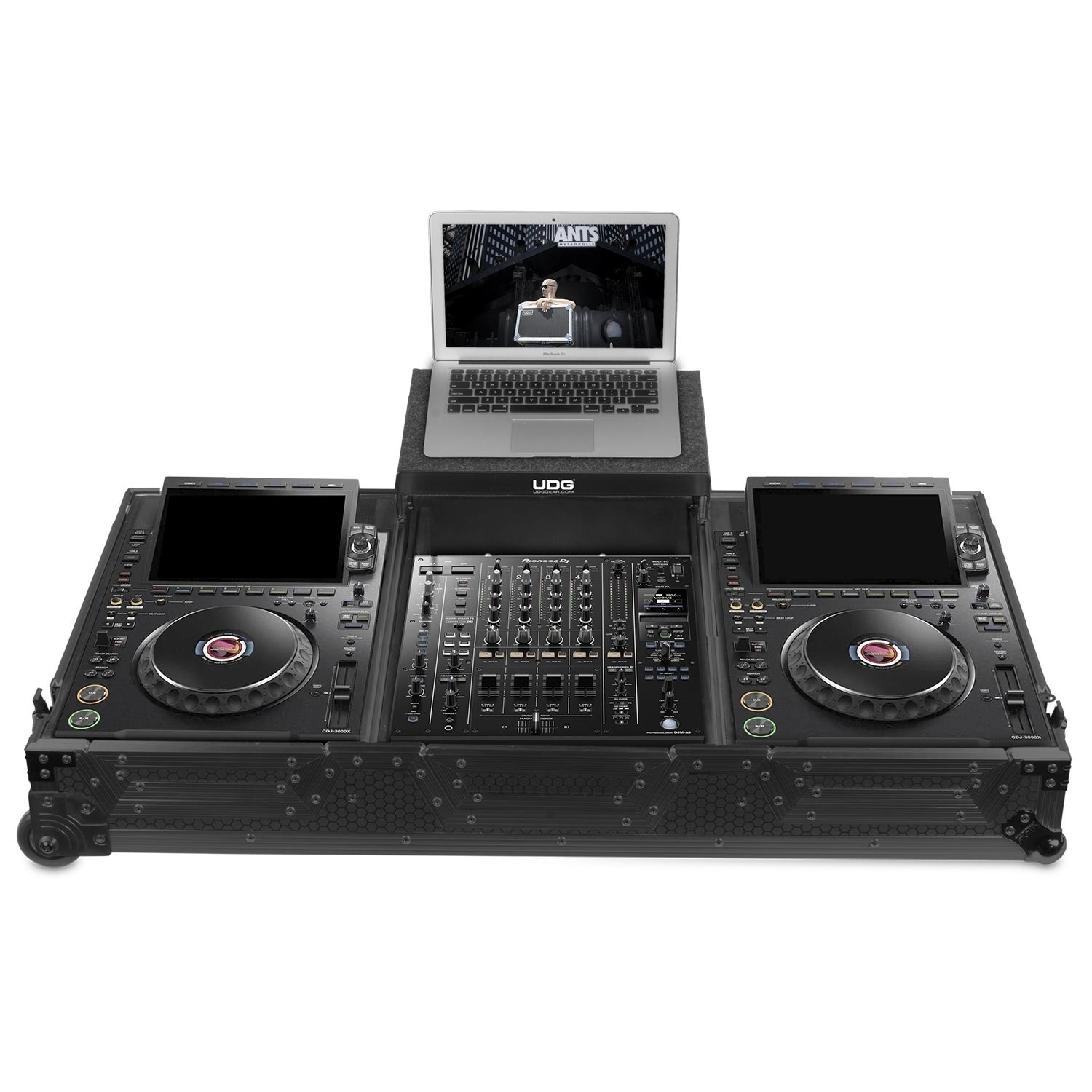 UDG Ultimate Flight Case Set voor AlphaTheta CDJ-3000X/Pioneer DJM A9