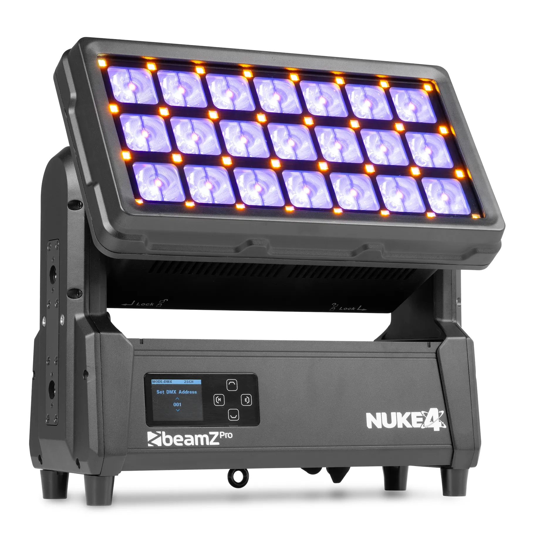 Beamz Nuke4 motorized strobe and beam pixel effect