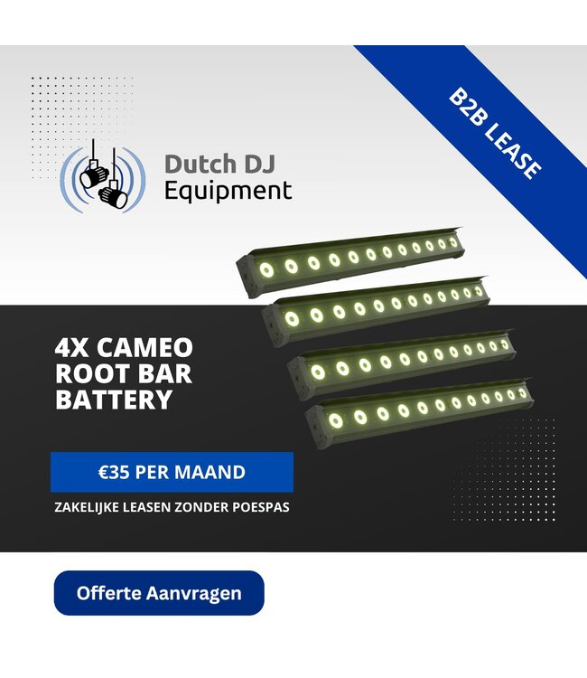 Cameo Demomodel ROOT bar Battery 12 x 4 W RGBW led bar op accu