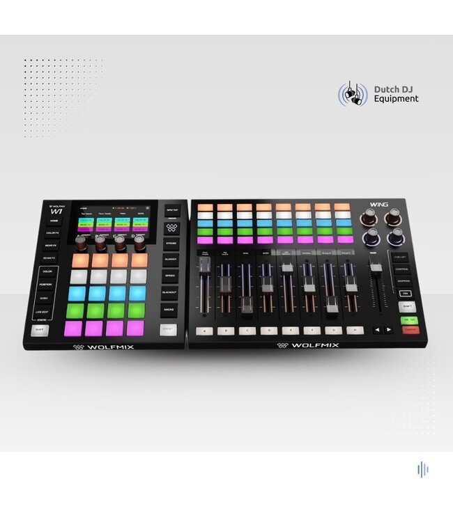 Wolfmix W1 Mk3 met Wolfmix wing DMX controller bundel