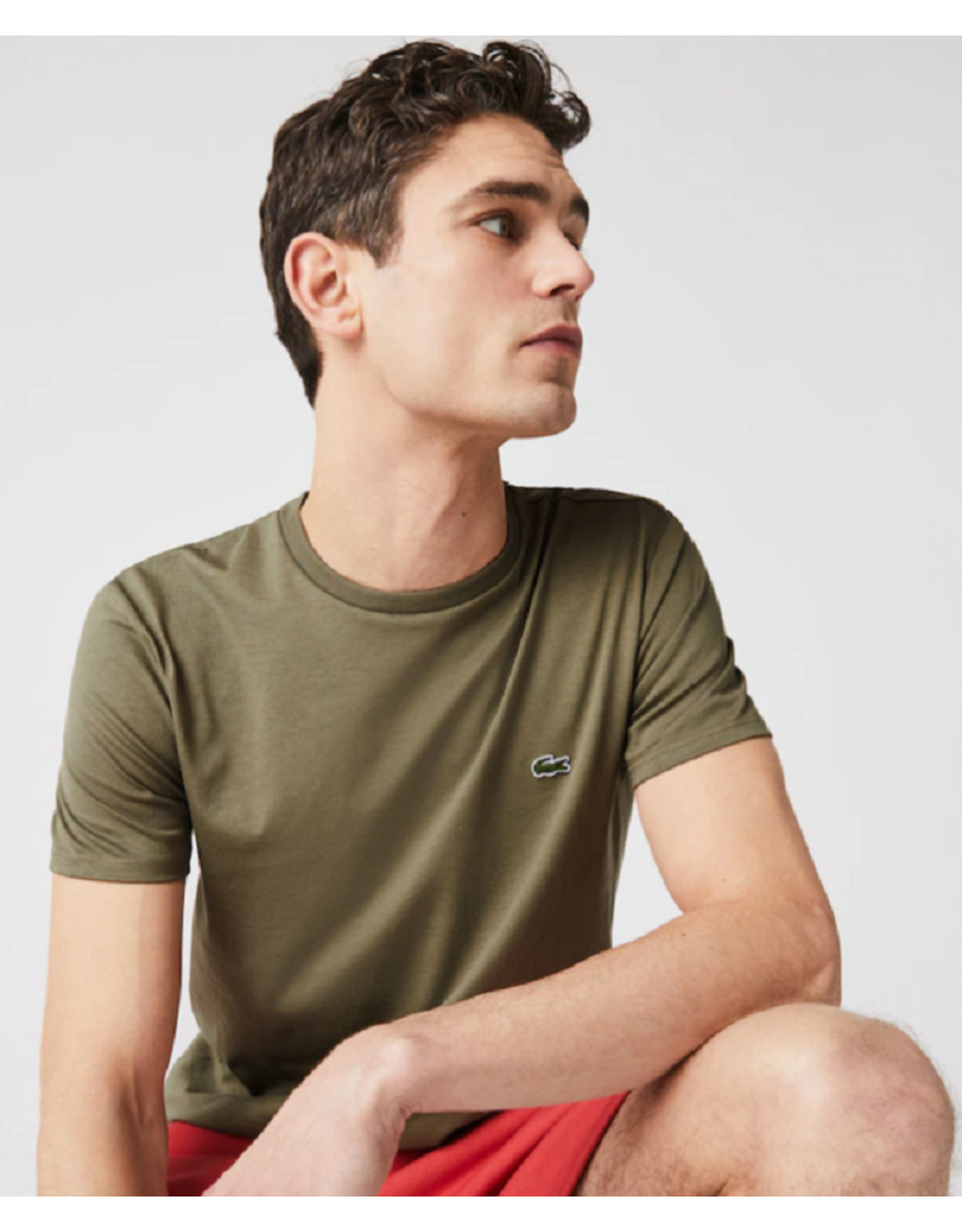 Lacoste Lacoste T-shirt khaki groen