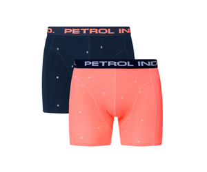 Petrol Ind. Petrol boxershorts 2-pack BXR004 coral blauw - BEKKERS