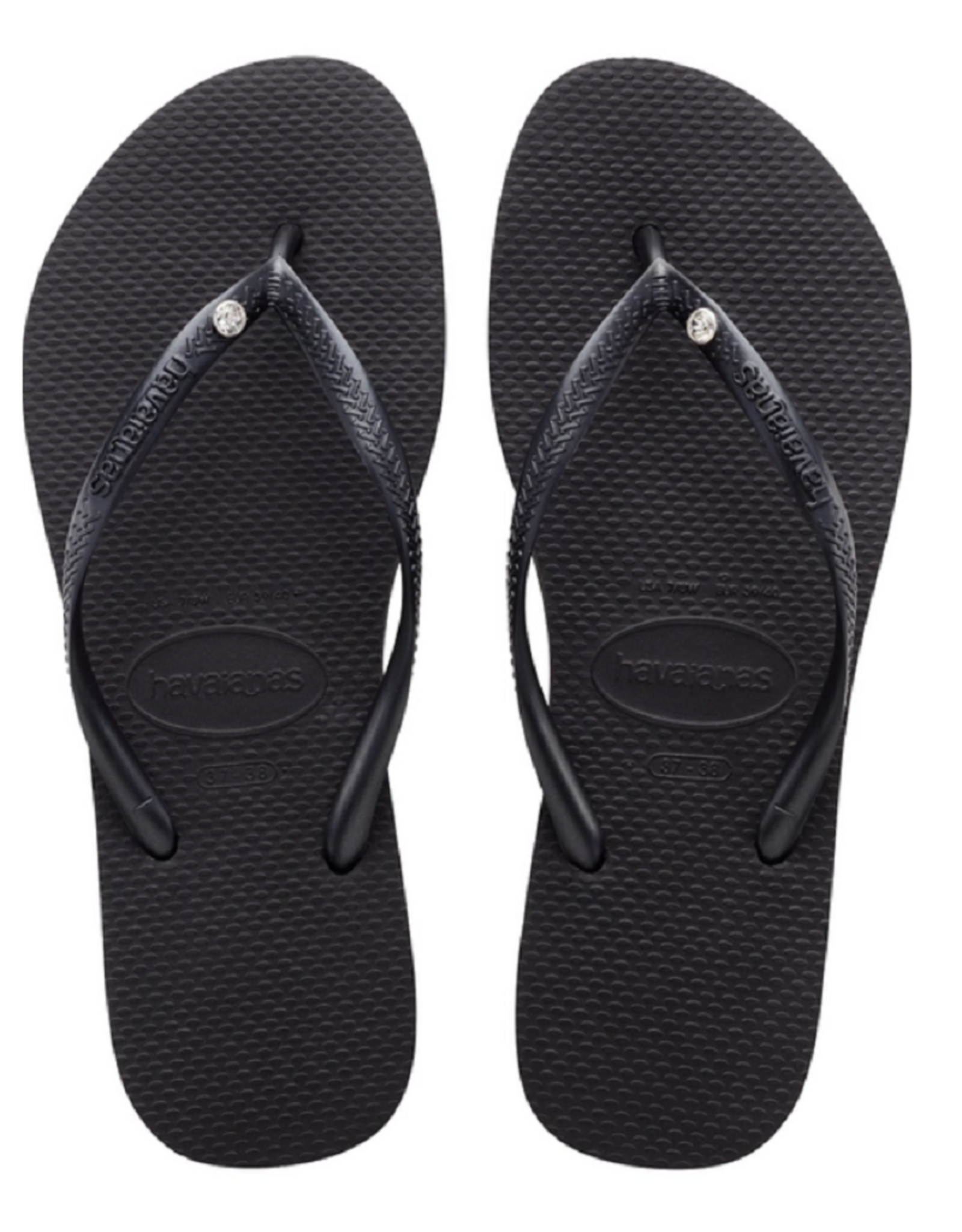 Havaianas slim crystal black Swarovski