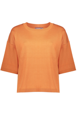 Geisha Geisha basic pullover oranje