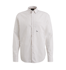 Vanguard Vanguard overhemd streep verticaal beige wit