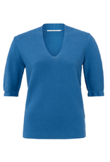 YAYA YAYA trui V-hals cobalt blauw