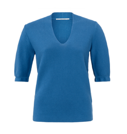 YAYA YAYA trui V-hals cobalt blauw