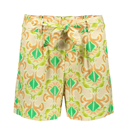 Geisha Geisha short met print groen