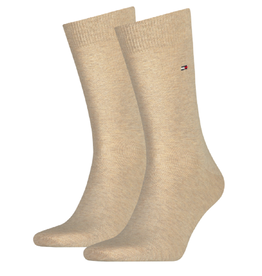 Tommy Hilfiger beige melange sokken 2-pack