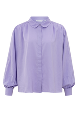 YAYA YAYA oversized blouse bougainvillea purple