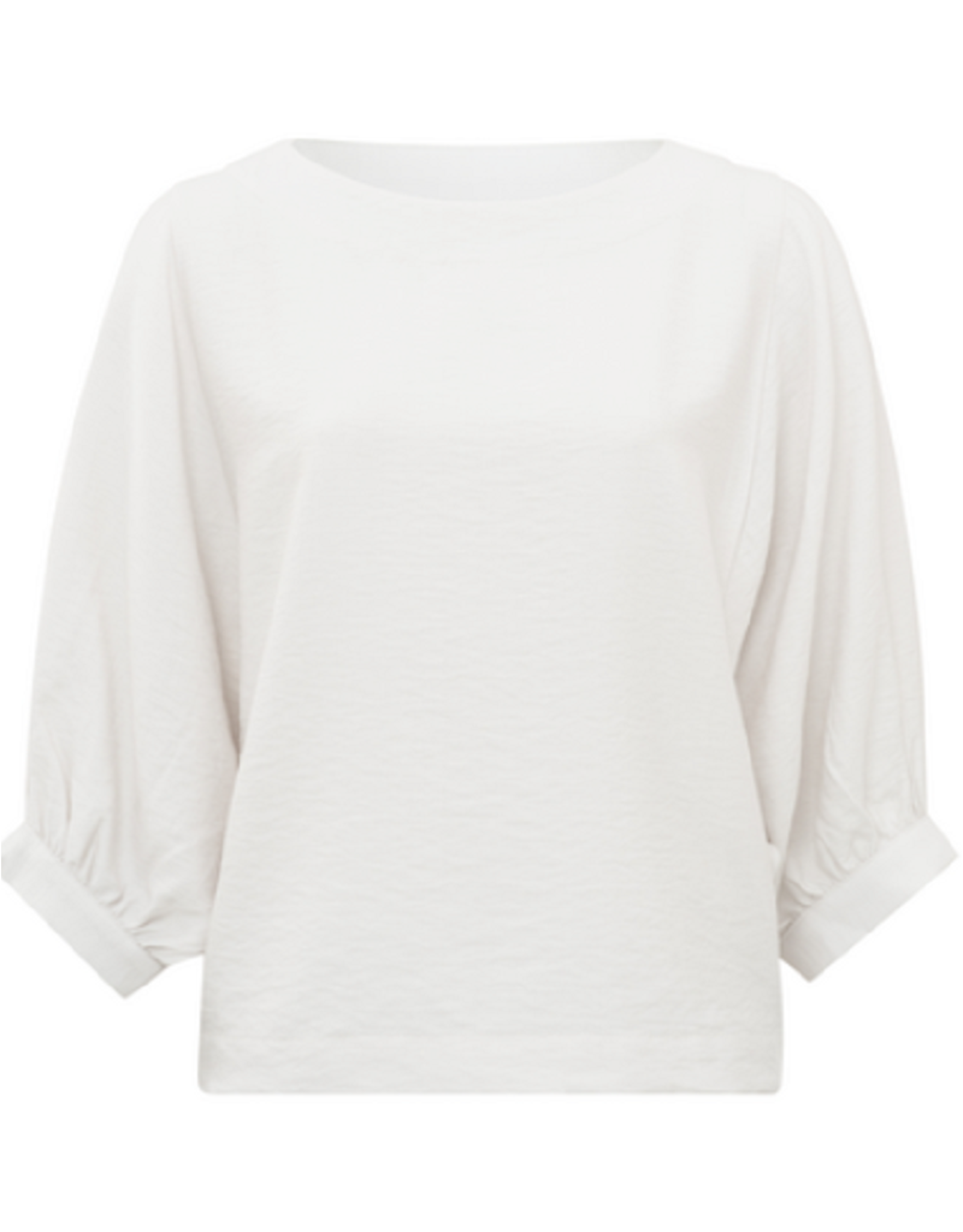 YAYA YAYA batwing boatneck top offwhite