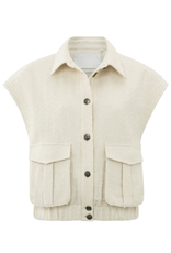 YAYA YAYA short sleeves jacket off white