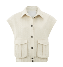 YAYA YAYA short sleeves jacket off white