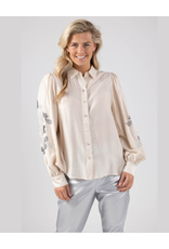 NUKUS NUKUS Milanova blouse off white blue