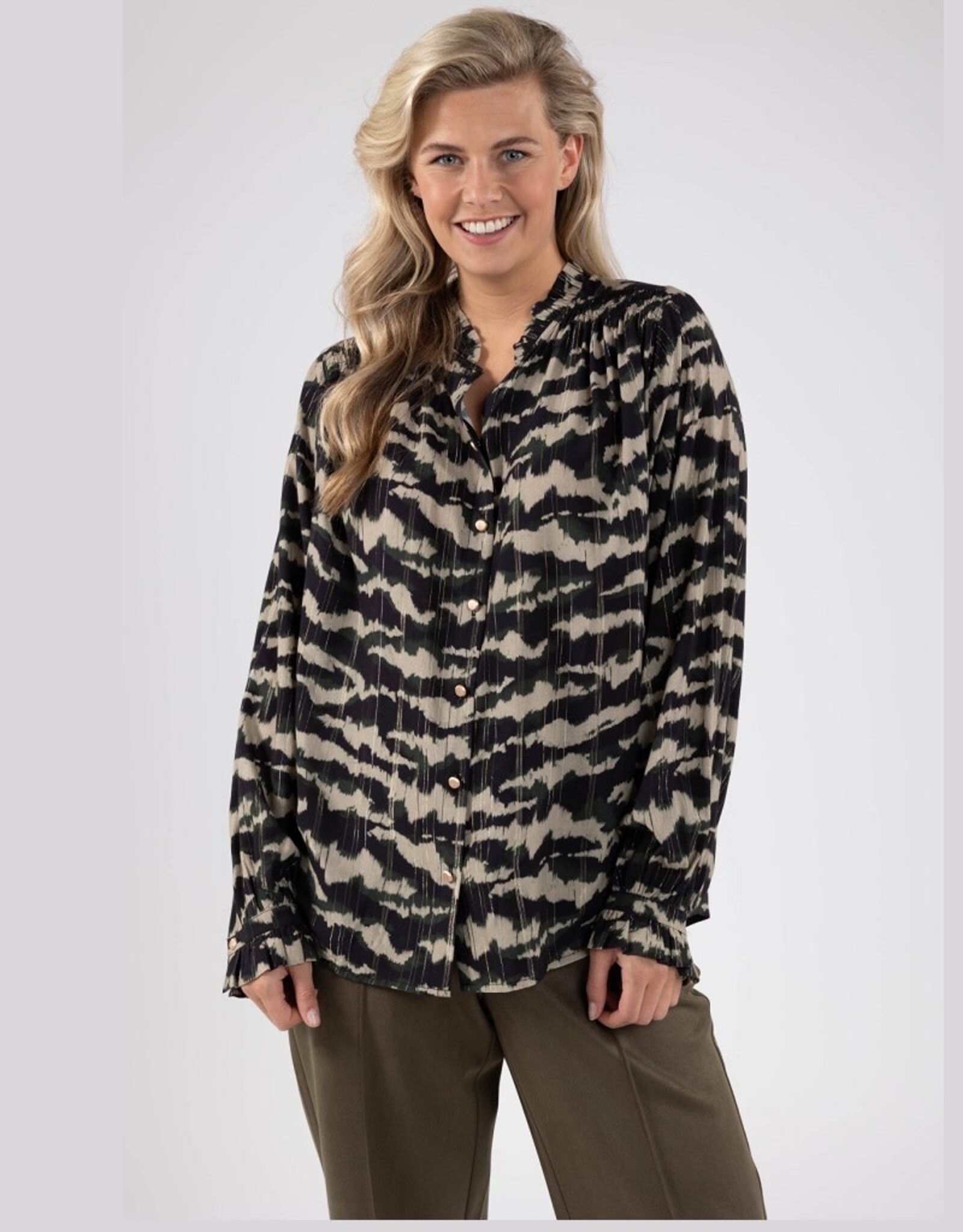 NUKUS NUKUS Blouse Jenna black sand