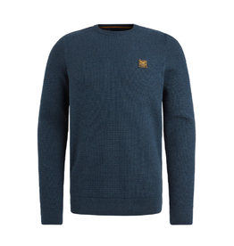 PME Legend PME Legend round neck knited blauw