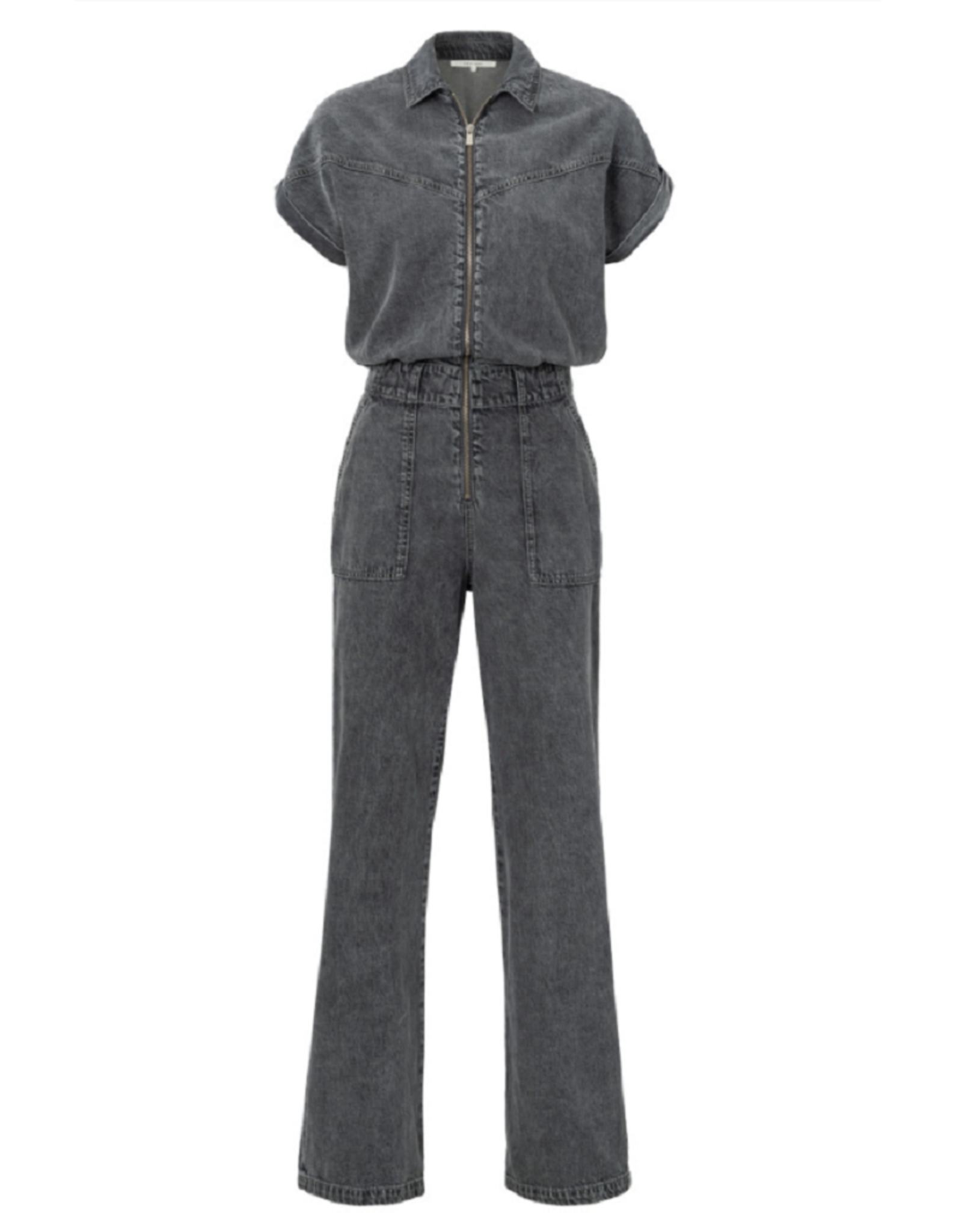 YAYA YAYA denim jumpsuit grijs