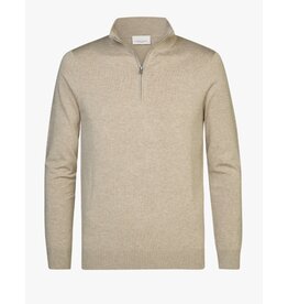 PROFUOMO Profuomo Half zip trui beige
