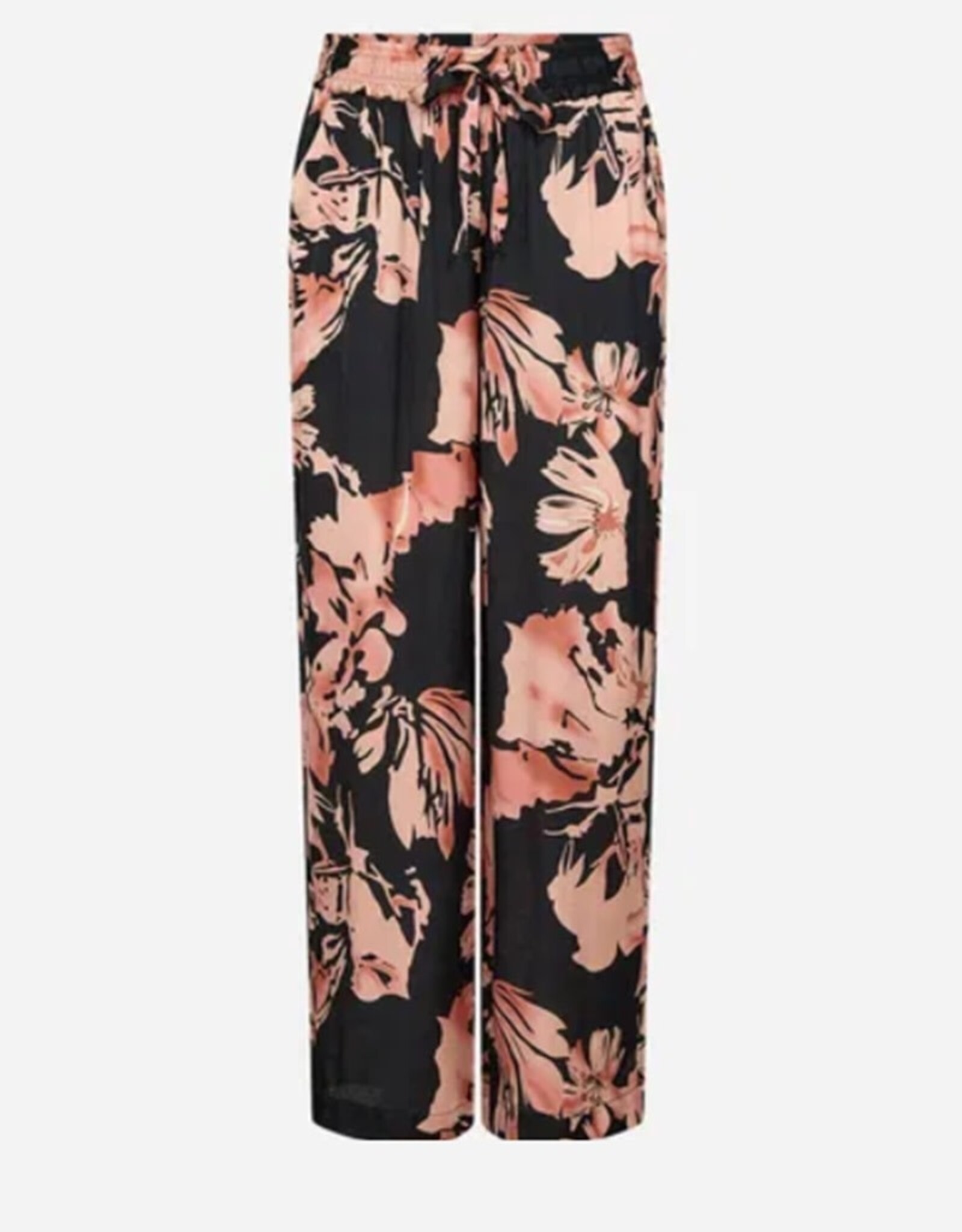 Soyaconcept Soyaconcept pant Peach print zwart zalm