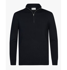 PROFUOMO Profuomo half zip pullover navy blue