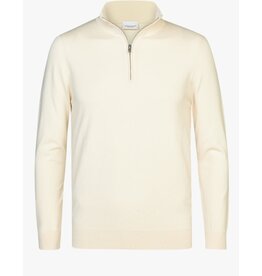 PROFUOMO Profuomo half zip trui offwhite