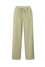 YAYA YAYA Geweven broek met wijde pijpen en satijnen band YAYA YAYA Geweven broek met wijde pijpen en satijnen band